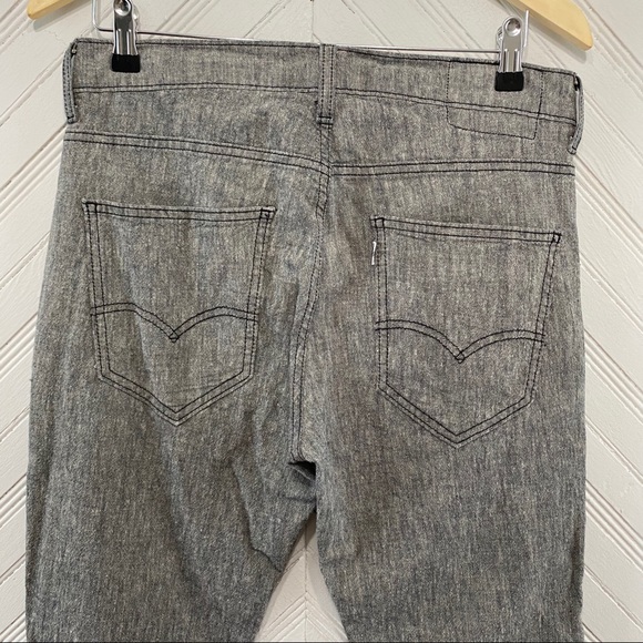 Levi’s Linen Blend Chambray Gray Trousers - Picture 6 of 11